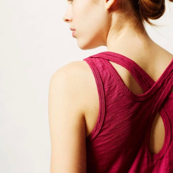 ANTHROPOLOGIE LEFT OF CENTER Fuschia Tulipan HighLow Sleeveless Ladies Dress, XS - Picture 10 of 10